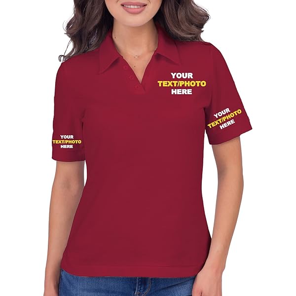Amazon.com: Custom Embroidered Polo Shirts for Ladies